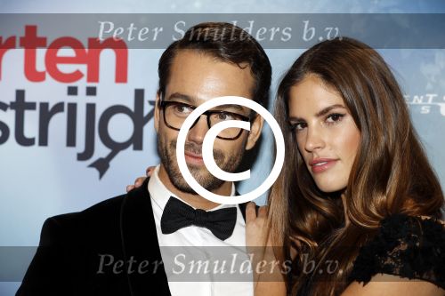 Amsterdam 24 oktober 2016
Premiere Hartenstrijd in Tuschinski. Miro Kloosterman met zijn nieuwe vriendin Laurie