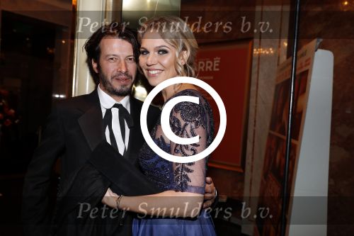 Amsterdam 14 november 2016
Premiere de zevende hemel in theater Carre Myrthe Mylius met haar vriend Sebastiaan