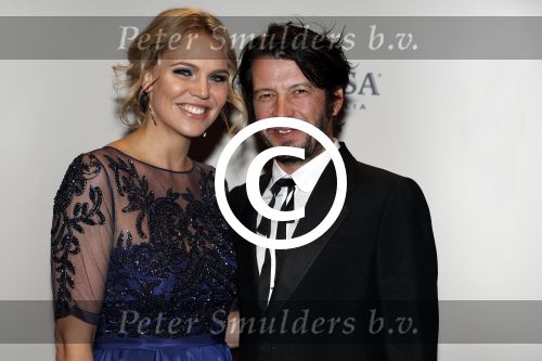 Amsterdam 14 november 2016
Premiere de zevende hemel in theater Carre Myrthe Mylius met haar vriend Sebastiaan
