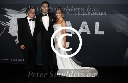 Amsterdam 31 oktober 2016 
Premiere fataal in Tuschinski. Priscilla Kneteman Jeffrey Hamilton en Jesse Bleekemolen