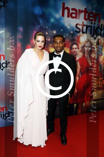 Amsterdam 24 oktober 2016
Premiere Hartenstrijd in Tuschinski. Robin Martens met vriend