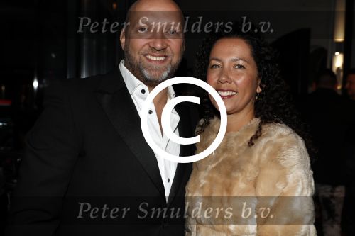 Amsterdam 8 oktober 2016
JFK Gala in the harbour club Amsterdam. Ruben v d Meer met vrouw