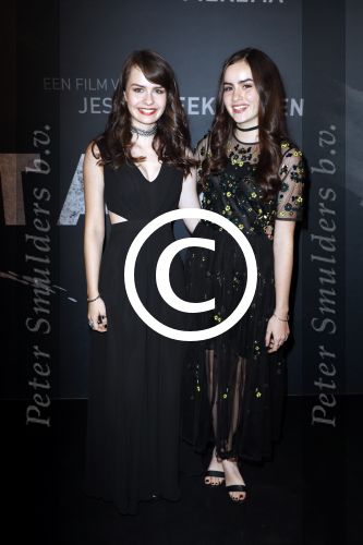 Amsterdam 31 oktober 2016 
Premiere fataal in Tuschinski.
Sarah Nauta en zus Julia Nauta