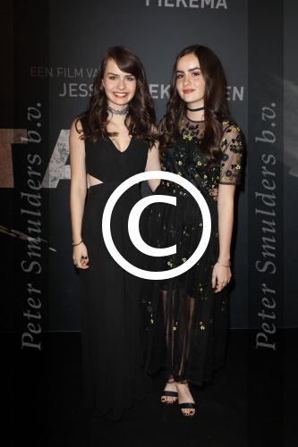 Amsterdam 31 oktober 2016 
Premiere fataal in Tuschinski. Sarah Nauta en zus Julia Nauta