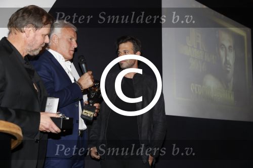 Amsterdam 8 oktober 2016
JFK Gala in the harbour club Amsterdam. Winnaar Sergio Herman kwam met zijn zwangere vrouw Ellemieke Vermolen