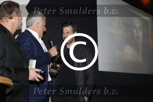 Amsterdam 8 oktober 2016
JFK Gala in the harbour club Amsterdam. Winnaar Sergio Herman kwam met zijn zwangere vrouw Ellemieke Vermolen