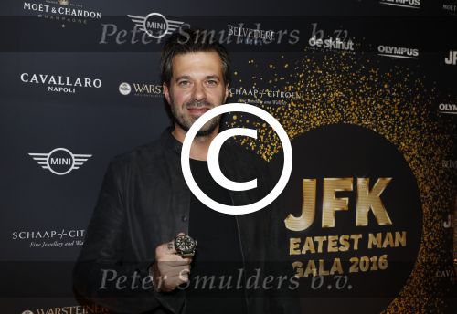 Amsterdam 8 oktober 2016
JFK Gala in the harbour club Amsterdam. Winnaar Sergio Herman kwam met zijn zwangere vrouw Ellemieke Vermolen