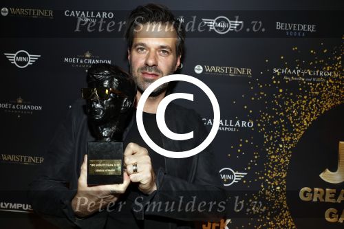 Amsterdam 8 oktober 2016
JFK Gala in the harbour club Amsterdam. Winnaar Sergio Herman kwam met zijn zwangere vrouw Ellemieke Vermolen