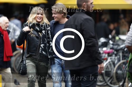 15 Oktober 2016 Thomas Berge met zijn nieuwe vriendin, zangeres Cassidy Roeks