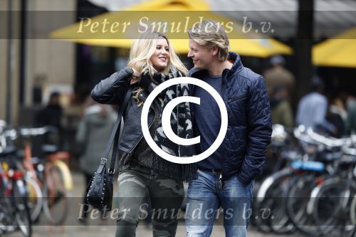 15 Oktober 2016 Thomas Berge met zijn nieuwe vriendin, zangeres Cassidy Roeks
