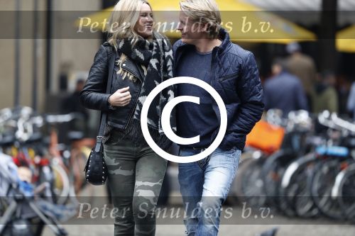 15 Oktober 2016 Thomas Berge met zijn nieuwe vriendin, zangeres Cassidy Roeks