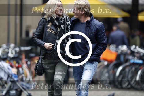 15 Oktober 2016 Thomas Berge met zijn nieuwe vriendin, zangeres Cassidy Roeks