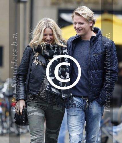 15 Oktober 2016 Thomas Berge met zijn nieuwe vriendin, zangeres Cassidy Roeks