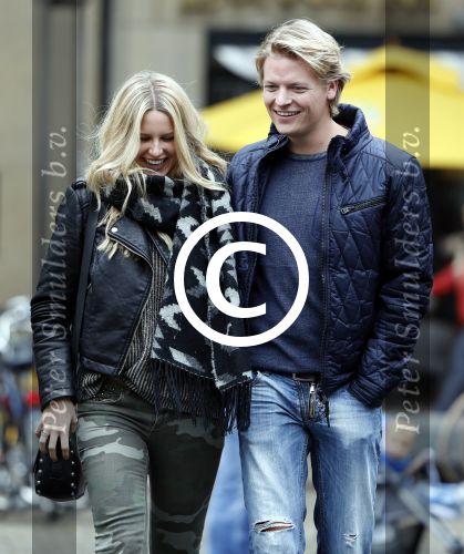 15 Oktober 2016 Thomas Berge met zijn nieuwe vriendin, zangeres Cassidy Roeks