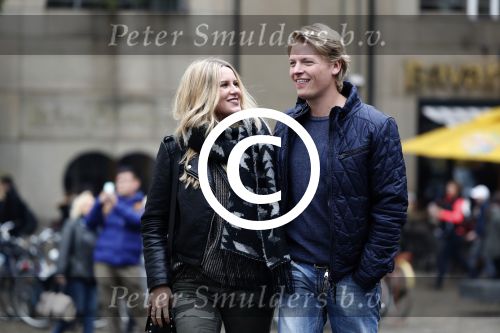 15 Oktober 2016 Thomas Berge met zijn nieuwe vriendin, zangeres Cassidy Roeks