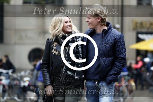 15 Oktober 2016 Thomas Berge met zijn nieuwe vriendin, zangeres Cassidy Roeks