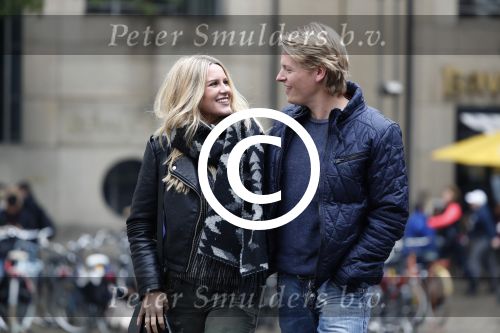 15 Oktober 2016 Thomas Berge met zijn nieuwe vriendin, zangeres Cassidy Roeks
