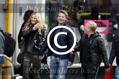 15 Oktober 2016 Thomas Berge met zijn nieuwe vriendin, zangeres Cassidy Roeks