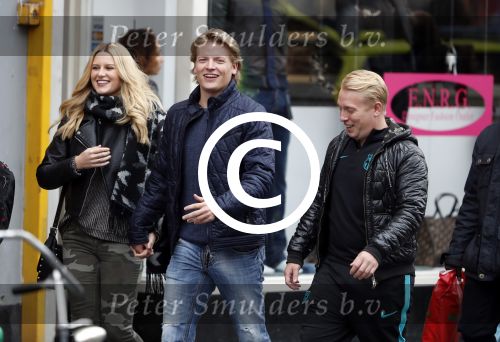 15 Oktober 2016 Thomas Berge met zijn nieuwe vriendin, zangeres Cassidy Roeks