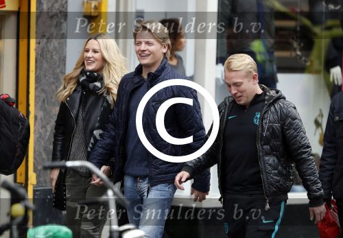 15 Oktober 2016 Thomas Berge met zijn nieuwe vriendin, zangeres Cassidy Roeks