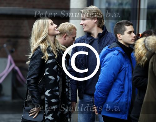 15 Oktober 2016 Thomas Berge met zijn nieuwe vriendin, zangeres Cassidy Roeks