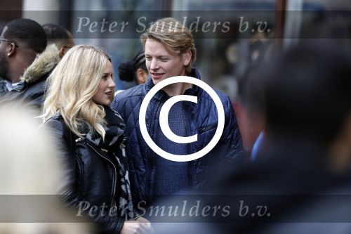 15 Oktober 2016 Thomas Berge met zijn nieuwe vriendin, zangeres Cassidy Roeks