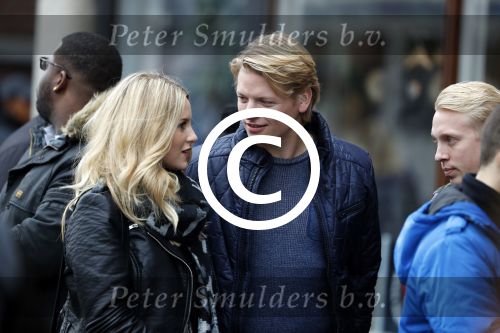 15 Oktober 2016 Thomas Berge met zijn nieuwe vriendin, zangeres Cassidy Roeks