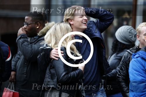 15 Oktober 2016 Thomas Berge met zijn nieuwe vriendin, zangeres Cassidy Roeks