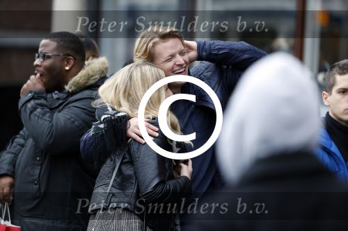 15 Oktober 2016 Thomas Berge met zijn nieuwe vriendin, zangeres Cassidy Roeks