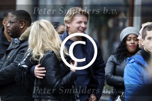 15 Oktober 2016 Thomas Berge met zijn nieuwe vriendin, zangeres Cassidy Roeks
