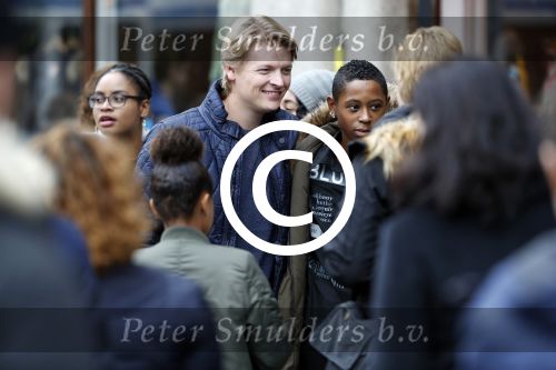 15 Oktober 2016 Thomas Berge met zijn nieuwe vriendin, zangeres Cassidy Roeks