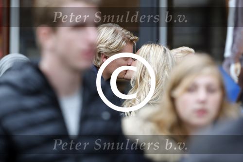 15 Oktober 2016 Thomas Berge met zijn nieuwe vriendin, zangeres Cassidy Roeks