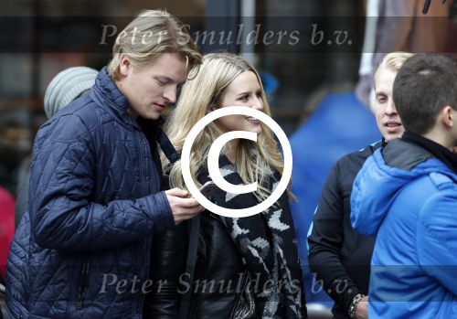 15 Oktober 2016 Thomas Berge met zijn nieuwe vriendin, zangeres Cassidy Roeks