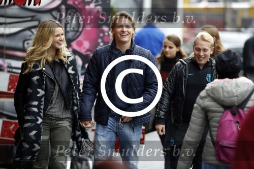 15 Oktober 2016 Thomas Berge met zijn nieuwe vriendin, zangeres Cassidy Roeks