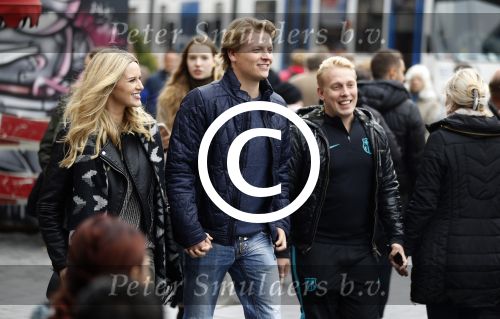 15 Oktober 2016 Thomas Berge met zijn nieuwe vriendin, zangeres Cassidy Roeks