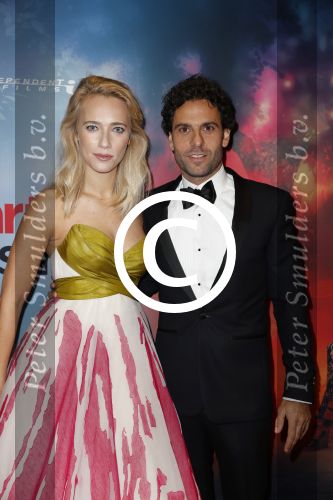 Amsterdam 24 oktober 2016
Premiere Hartenstrijd in Tuschinski. Jennifer Hoffman met Tibor Lukacs