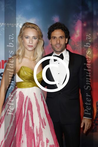Amsterdam 24 oktober 2016
Premiere Hartenstrijd in Tuschinski. Jennifer Hoffman met Tibor Lukacs