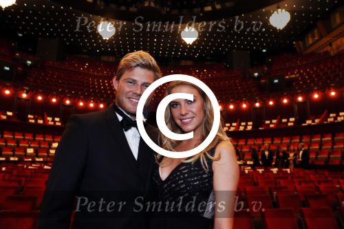 Amsterdam 14 november 2016
Premiere de zevende hemel in theater Carre. Tim Douwsma met vriendin Jessie Jazz Vuijk