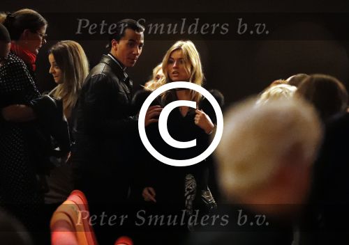 Rotterdam 16 oktober 2016
Premiere Jandino Asporaat met van je familie moet je het hebben in het oude Luxor. Timor Steffens met vriendin Joelle Witschge