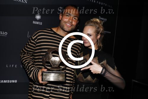 Halfweg 27 oktober 2016
Life after football LAF gala in the sugarfactory. Warner Hahn met Kimberley Klaver