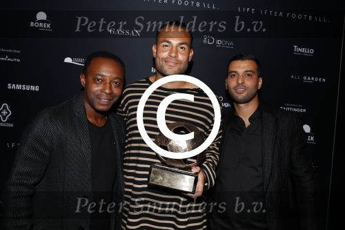Halfweg 27 oktober 2016
Life after football LAF gala in the sugarfactory. Warner Hahn met regi Blinbker en Soufian Asafiati