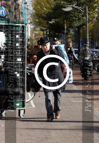 Amsterdam 23 oktober 2016
Youp v t Hek doet boodschappen bij Albert Heyn AH