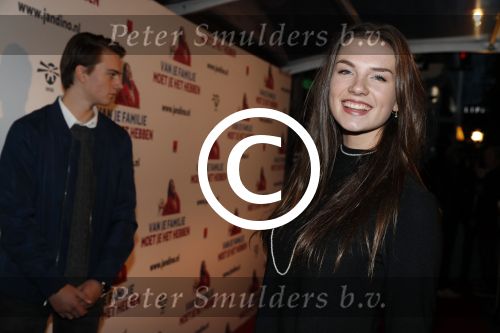 Rotterdam 16 oktober 2016
Premiere Jandino Asporaat met van je familie moet je het hebben in het oude Luxor. maan met links haar/een  vriend