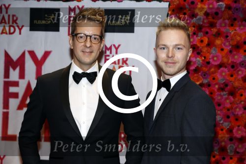 Amsterdam 6 november 2017 
Premiere my fair lady in carre. Alex Klaassen met een kennis