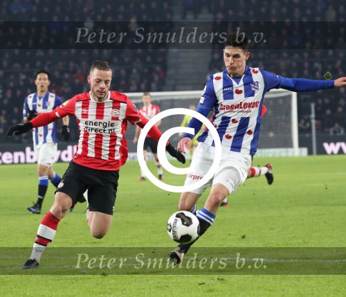 Eindhoven, 22 Januari 2017 Kompetitiewedstrijd PSV-SC Heerenveen, eindstand 4-3