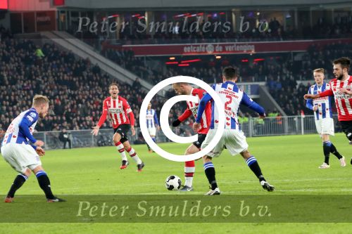 Eindhoven, 22 Januari 2017 Kompetitiewedstrijd PSV-SC Heerenveen, eindstand 4-3