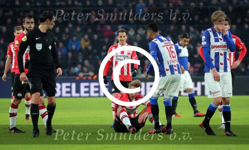 Eindhoven, 22 Januari 2017 Kompetitiewedstrijd PSV-SC Heerenveen, eindstand 4-3