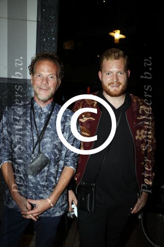 Amsterdam 16 oktober 2017 
Opening van het nieuwe restaurant van Won Yip Sushisamba bij het holland casino. Bastiaan v Schaijk met vriend