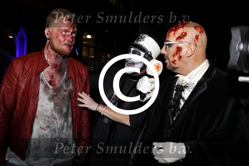 Amsterdam 31 oktober 2017
Halloween party van Q music. Bastiaan v Schaik met vriend