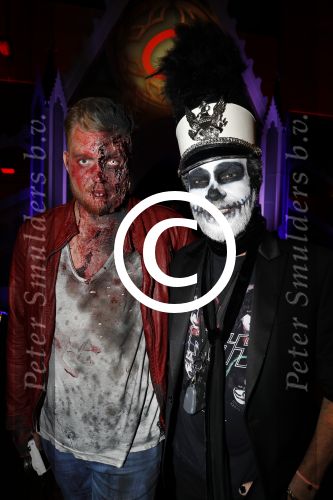 Amsterdam 31 oktober 2017
Halloween party van Q music. Bastiaan v Schaik met vriend